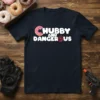 Chubby And Dangerous text design with a donut replacing the 'C' and a target graphic on 'OUS'