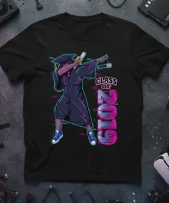 Class of 2019 Graduation Dabbing detailed graphic design printed on comfortable cotton t-shirt