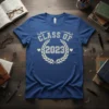Class of 2023 graduation t-shirt with laurel wreath and hearts design