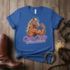 Clip Clop And You Don't Stop funny muscular horse t-shirt design with sunglasses