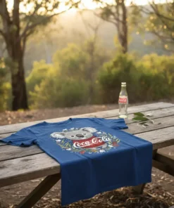 Coca-Cola Koala T-Shirt creative graphic design printed on comfortable cotton t-shirt