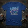 ColecoVision The Arcade Quality Video Game System T-Shirt with retro neon design and spaceship graphics