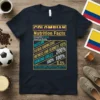 COLOMBIAN Nutrition Facts Hustling text design featuring stylish typography on quality t-shirt