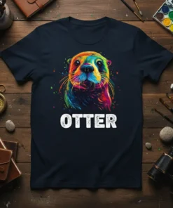 Otter T-Shirt bold graphic design printed on comfortable cotton t-shirt