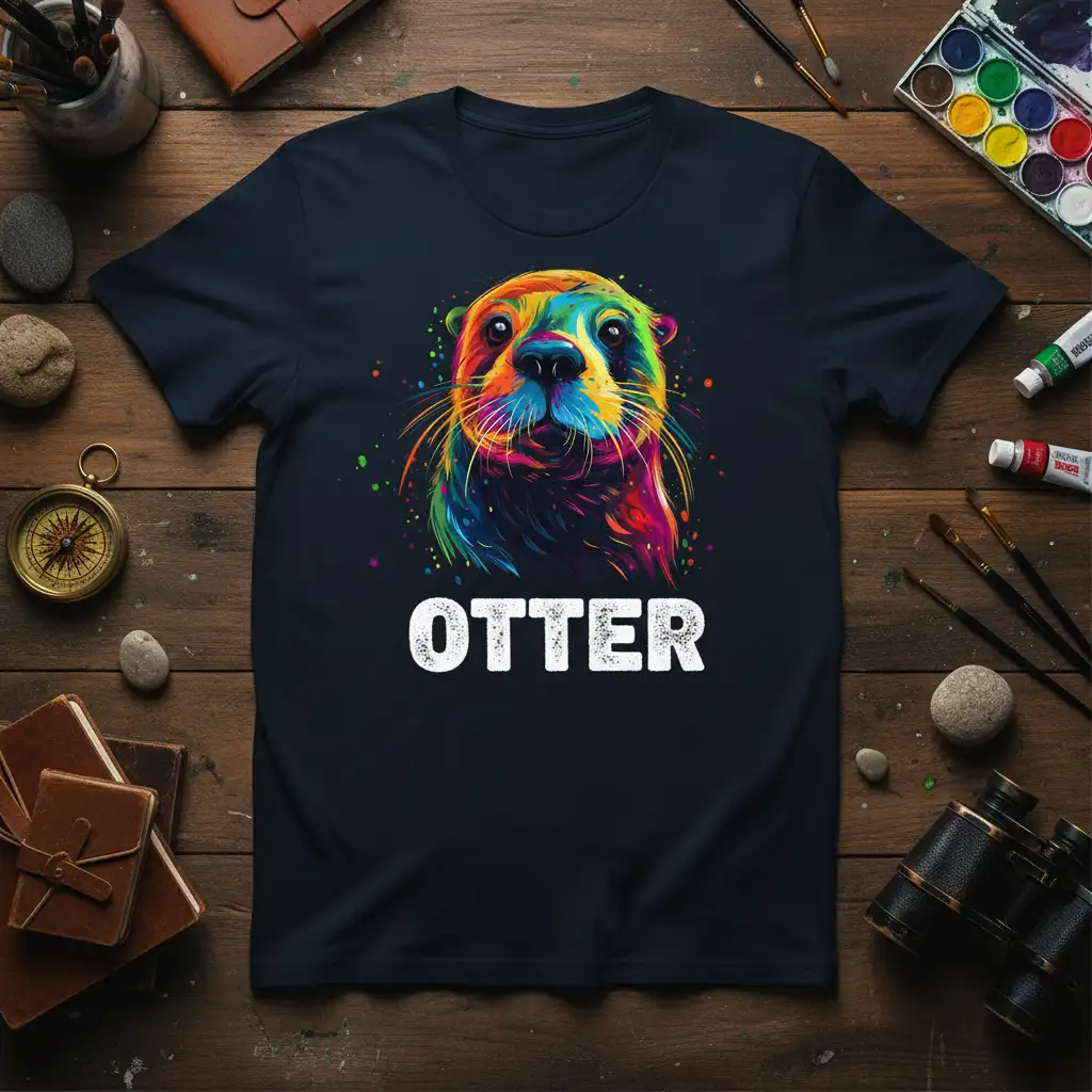 Otter T-Shirt bold typography printed on soft premium material creating a standout t-shirt
