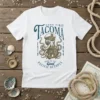 Come Visit Tacoma Home text design featuring stylish typography on quality t-shirt