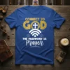 CONNECT TO GOD THE text design featuring stylish typography on quality t-shirt