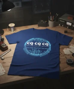 CQ CQ CQ --- text design featuring bold typography on quality t-shirt