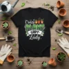 Crazy Plant Lady Lady t-shirt design with green typography and potted plants graphic