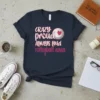 Volleyball nana t-shirt with "CRAZY proud ALWAYS loud volleyball nana" text and a volleyball graphic with a heart
