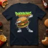 DABBBING BURGER eye-catching graphic design printed on comfortable cotton t-shirt