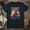 Dachshund Samurai unique graphic design printed on comfortable cotton t-shirt