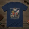 Dad Tax Making Sure It's Not Poison T-Shirt with a raccoon holding fries and ice cream