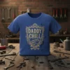 Daddy Chill T-Shirt with a vintage hot rod graphic and crossed wrenches design