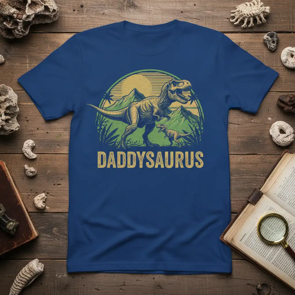 DADDYSAURUS trendy design printed on premium quality fabric with eye-catching details