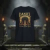 DANIEL IN THE LIONS' DEN bold graphic design printed on comfortable cotton t-shirt