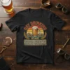 Day Drinking Because 2020 Sucks retro t-shirt design with beer mug and vintage sunset graphic
