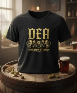 DEA DRINK EVERY AFTERNOON bold graphic design printed on comfortable cotton t-shirt