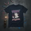 DEMOCRACY IS DYING But Hey-Fireworks quote on a t-shirt with a retro woman holding a sparkler