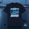 DESIGNANTED DRIVER detailed graphic design printed on comfortable cotton t-shirt