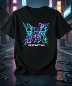 Destruction T-Shirt bold graphic design printed on comfortable cotton t-shirt