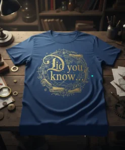 Did you know... bold graphic design printed on comfortable cotton t-shirt