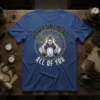 Disappointments All Of You Jesus T-Shirt with distressed halo graphic and bold text