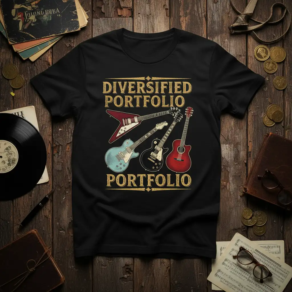 Diversified Portfolio PORTFOLIO unique artwork printed on comfortable cotton fabric creating a standout t-shirt