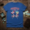 Dominican Girl t-shirt design with sunglasses featuring the Dominican Republic flag and patriotic imagery