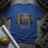 Donald Trump The Wall t-shirt design featuring a brick wall graphic with bold lettering