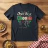 Don't Be a Chooch Italian slang t-shirt with hand gesture graphic and Italian flag colors