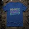 Don't Be a Richard Richard quote t-shirt with colorful retro typography and skull graphics