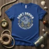 Don't Drown It Will Spoil Your Day nautical fishing quote t-shirt with a cartoon fish and diving helmets