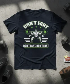 DON'T FART DON'T FART, DON'T FART eye-catching graphic design printed on comfortable cotton t-shirt