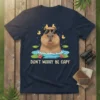Don't Worry Be Capy t-shirt design with a capybara wearing sunglasses and rubber ducks