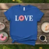 Donut Love bold graphic design printed on comfortable cotton t-shirt
