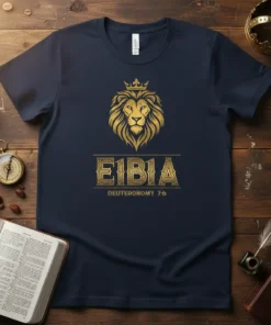 E1B1A DEUTERONOMY 7:6 stylish graphic design printed on comfortable cotton t-shirt
