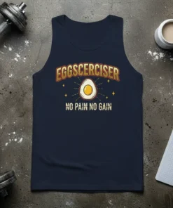 EGGSCERCIER NO PAIN NO GAIN bold graphic design printed on comfortable cotton t-shirt