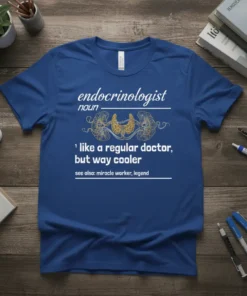 endocrinologist noun 1 like text design featuring unique typography on quality t-shirt