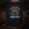 Escape Room Squad t-shirt design with vintage keys and puzzle elements