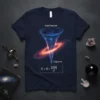 Event Horizon Singularity Schwarzschild Radius Equation unique graphic design printed on comfortable cotton t-shirt