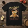 Hard Dickens Cider T-Shirt with the quote "Every Girl Wants A Hard Dickens Cider" and a graphic of a glass
