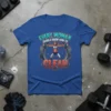 Every Woman Should Know How To Clean weightlifting t-shirt featuring a woman lifting weights and bold typography