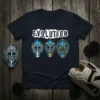 Evolution Hockey Goalie Mask unique graphic design printed on comfortable cotton t-shirt