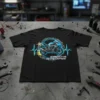 Motorcycle heartbeat graphic t-shirt with "Exactly As They Appear" text, featuring a sportbike within a circular design