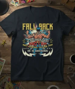 FALL BACK. WE ARE text design featuring bold typography on quality t-shirt