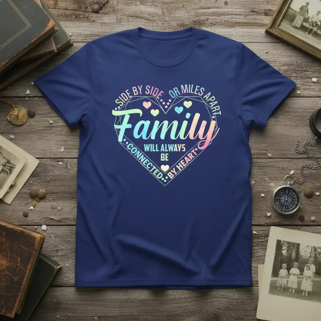 Side by Side... Or quote printed with bold typography on durable material t-shirt design