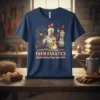Farm Fanatics Established in Coops since 1900 t-shirt design with cartoon chickens