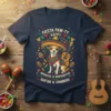 FIESTA PAW-TY HAPPY MARACAS text design featuring stylish typography on quality t-shirt
