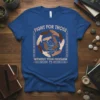 Fight For Those Without Your Privilege t-shirt featuring diverse hands in a circle, mountains, and river graphic